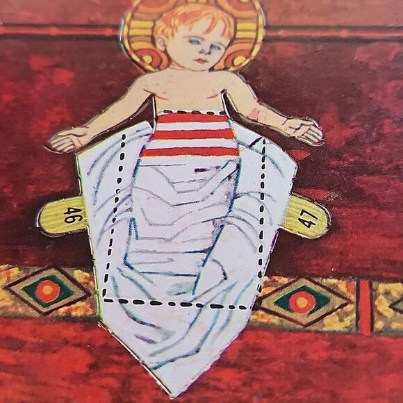 Vintage 1963 Whitman Publishing Co. Manger Scene Punch Out - Picture 2 of 11